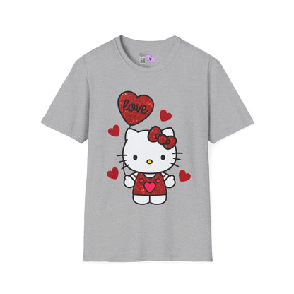 Valentines Hello Kitty Love Adult T-shirt