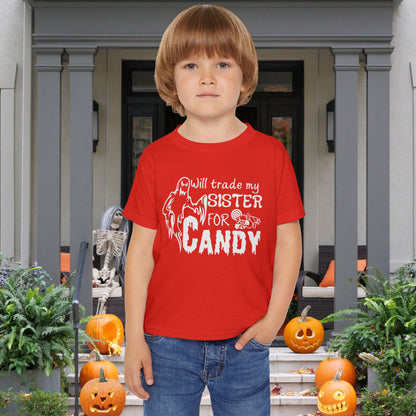 Will Trade My Sister For Candy Heavy Cotton™ Toddler T-shirt
