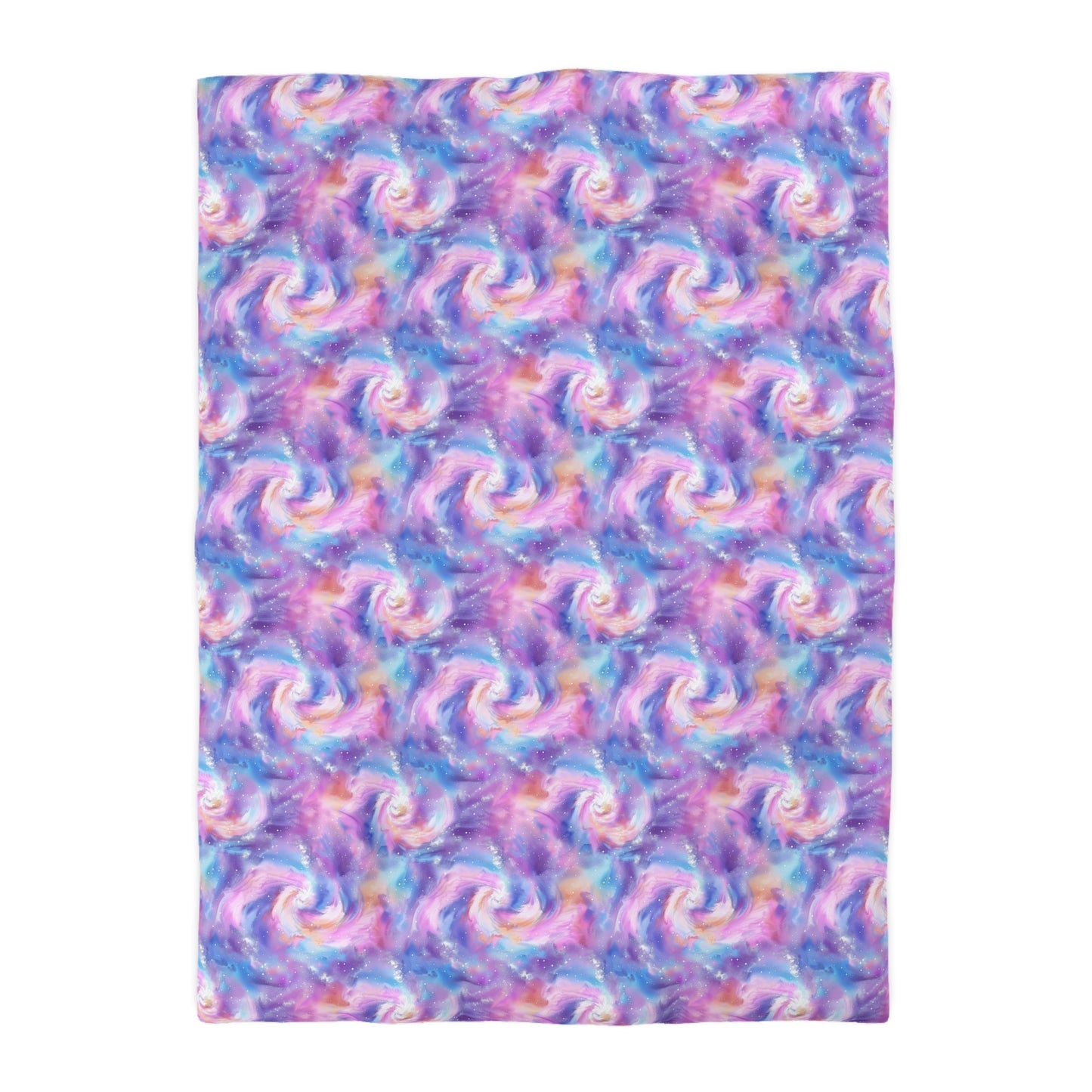 Pastel Cloud Color Swirl Microfiber Duvet Cover