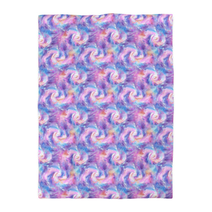 Pastel Cloud Color Swirl Microfiber Duvet Cover