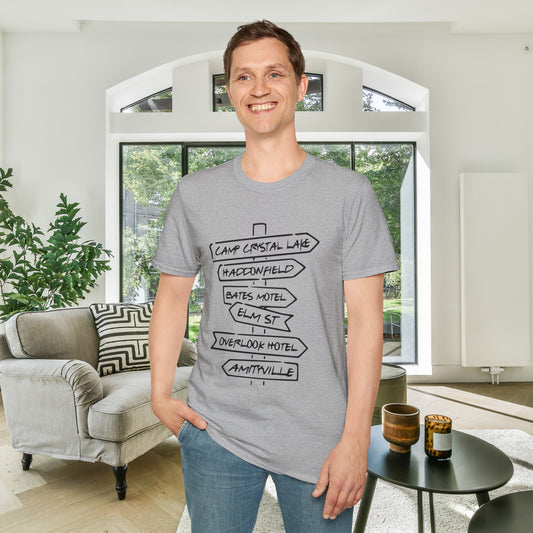 Horror Film Sign Adult T-shirt