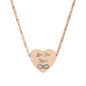 Layered Infinity Personalized Engraved Heart Necklace