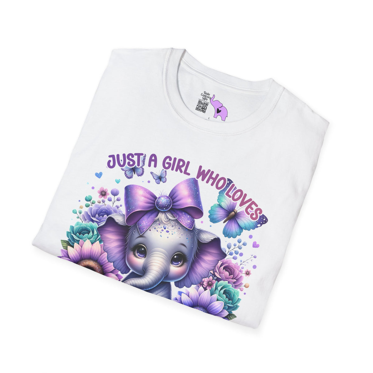 Just A Girl Who Loves Elephants Adult T-shirt