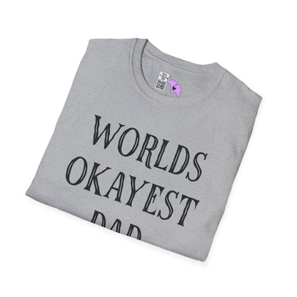 Worlds Okayest Dad Adult T-shirt