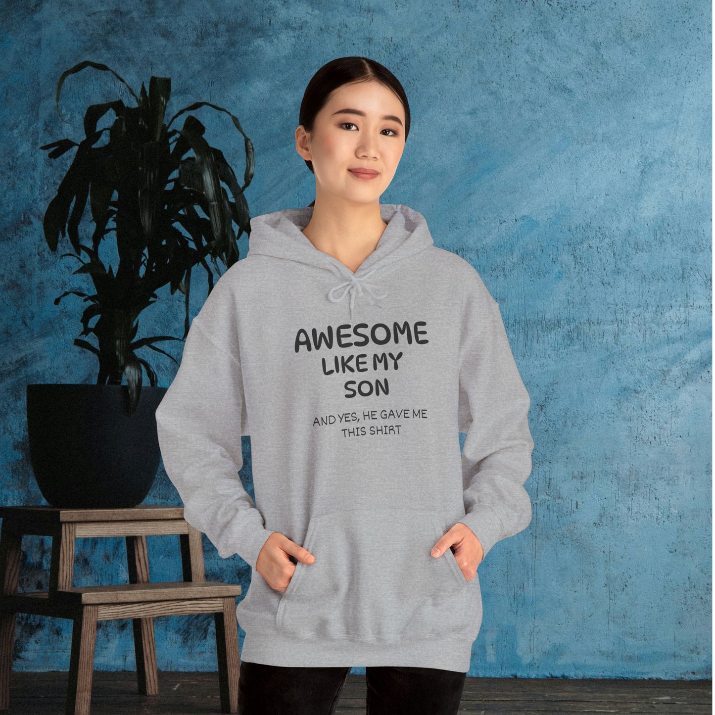 Awesome Like My Son Heavy Blend™ Hooded Sweatshirt