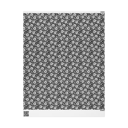 Monochrome Paradise Bloom Gift Wrap for All Occasions