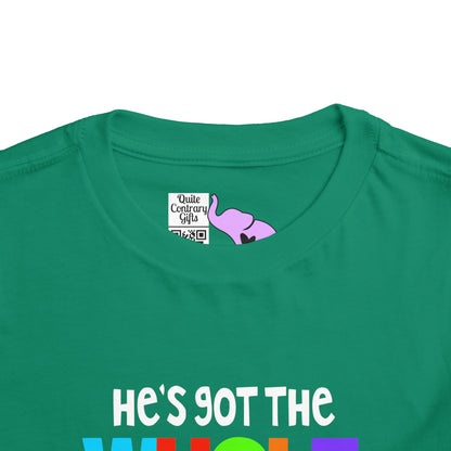 He's Got The Whole World in His Hands Toddler Tee