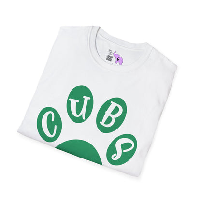 Brenham Cubs Paw Print Adult T-shirt