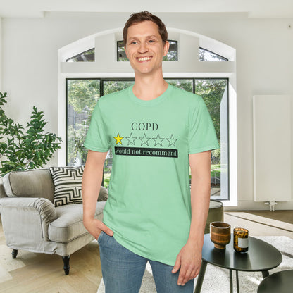 COPD 1 Star Would Not Recommend Adult T-shirt