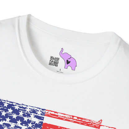 Gun Flag Adult T-shirt