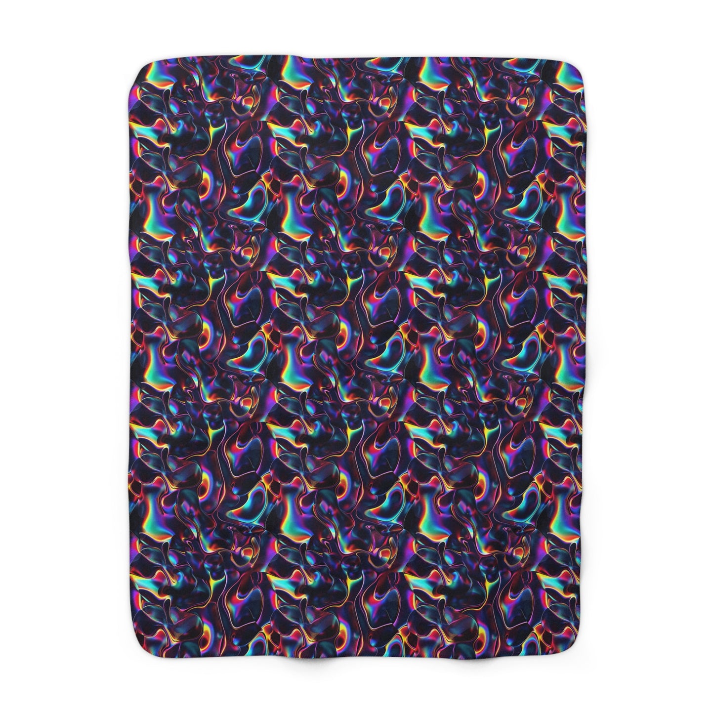 Holographic Mirage Sherpa Fleece Blanket