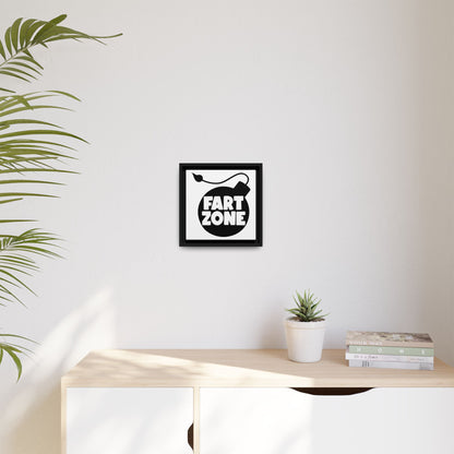 Fart Zone Canvas Bathroom Art
