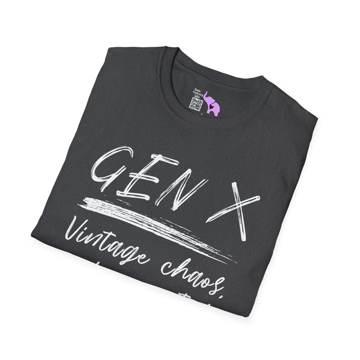 Gen X Vintage Chaos, Undocumented Adult T-shirt