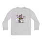 The Snowman Who Loved Butterflies Youth Long Sleeve Tee