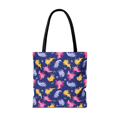 Axolotl Lagoon Canvas Tote Bag