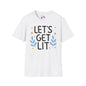 Hanukkah Let's Get Lit Adult T-shirt