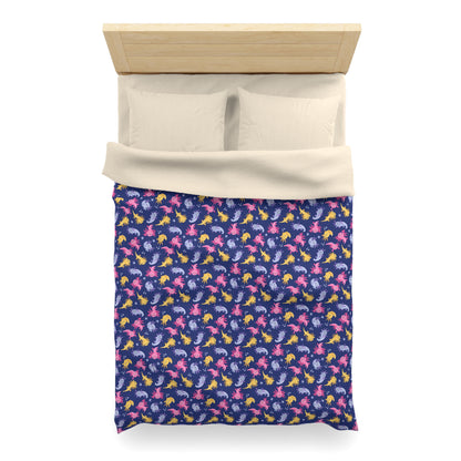 Axolotl Lagoon Microfiber Duvet Cover
