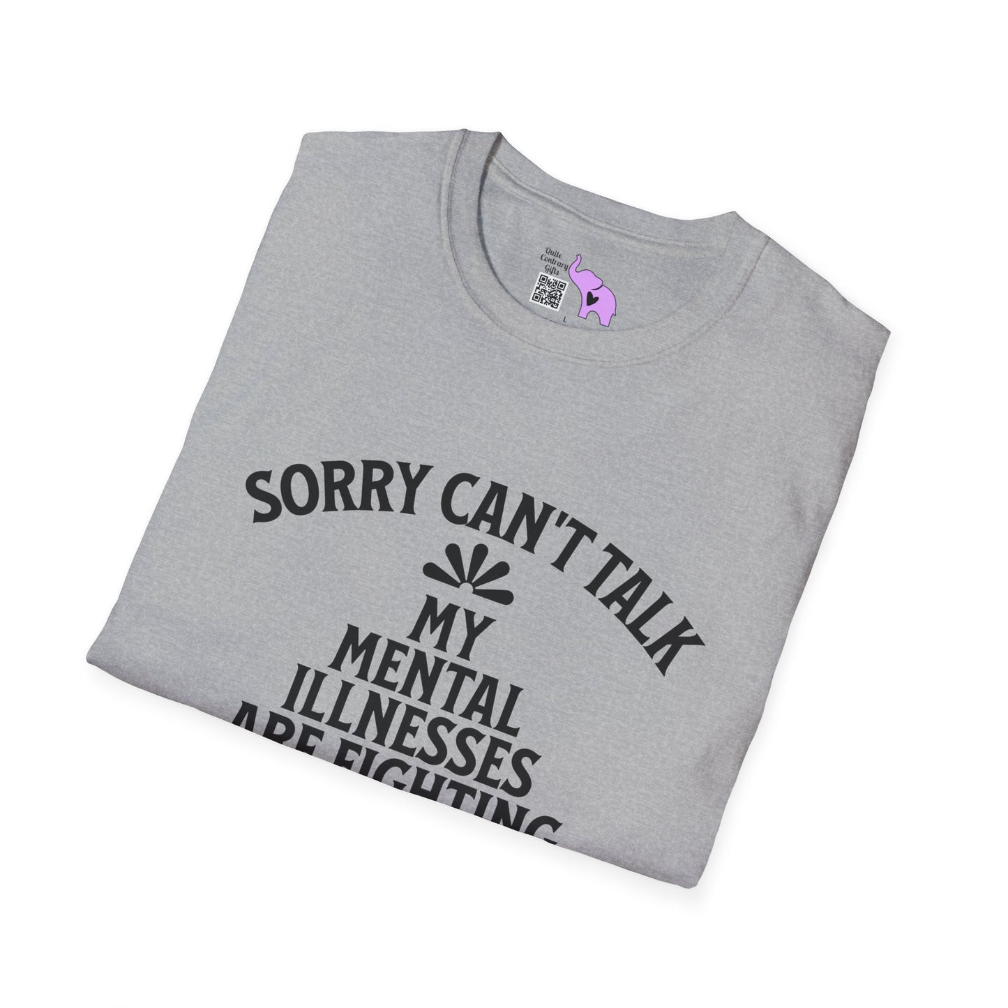 Sorry Can't Talk... Adult T-shirt