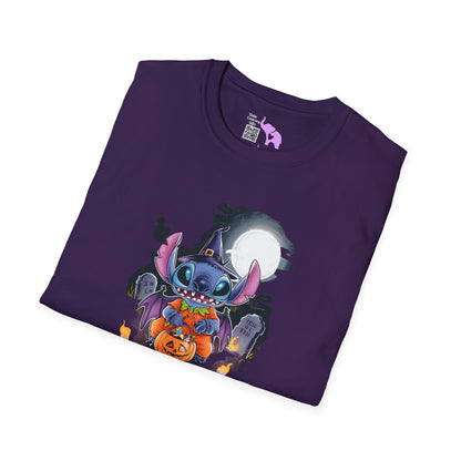 Halloween Stitch Full Moon Adult T-shirt