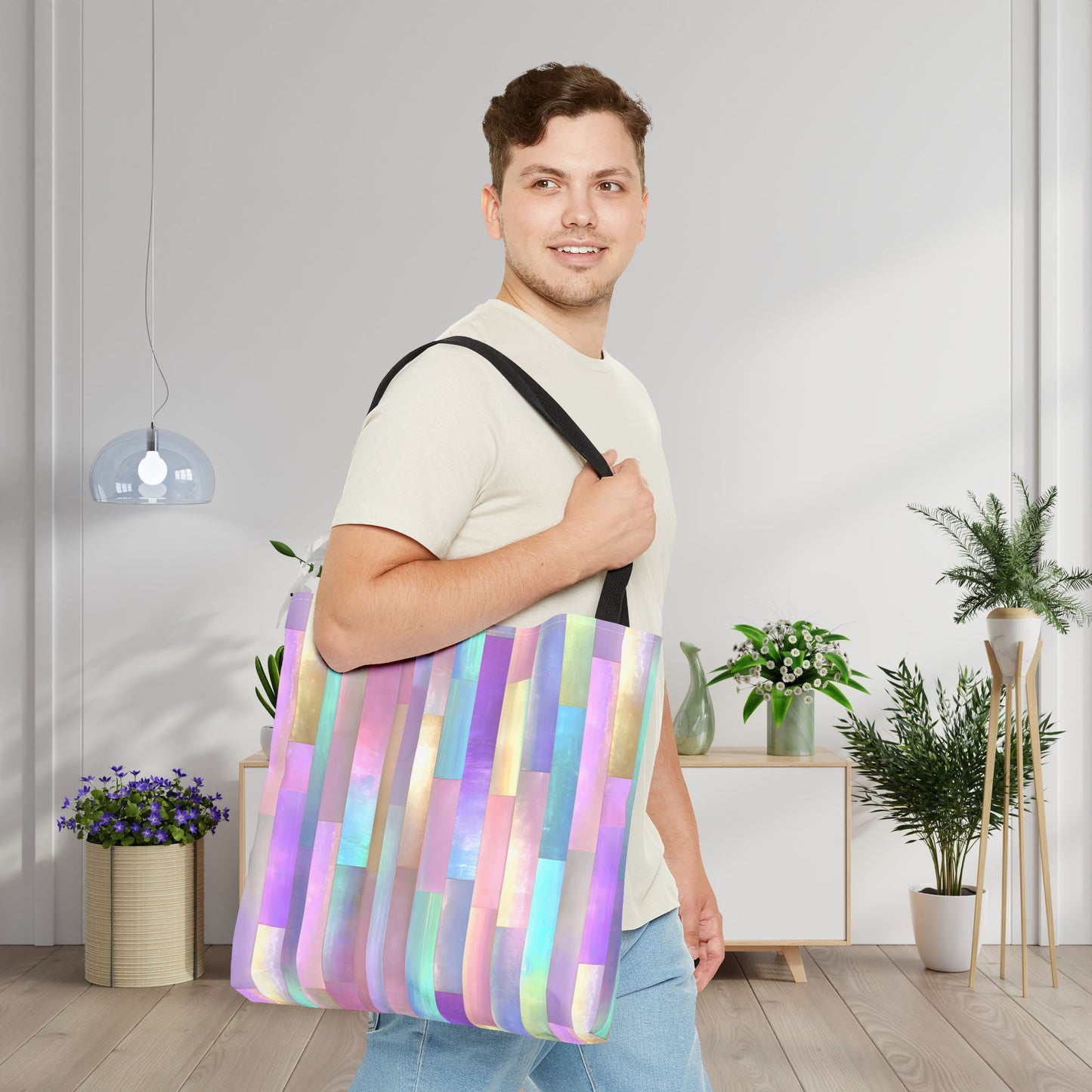 Enchanted Mosaic Canvas Tote Bag