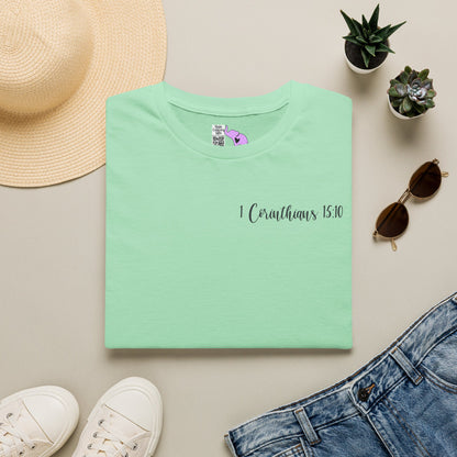 ""Try Jesus Not Me 1 Corinthians 15:10 Adult T-shirt