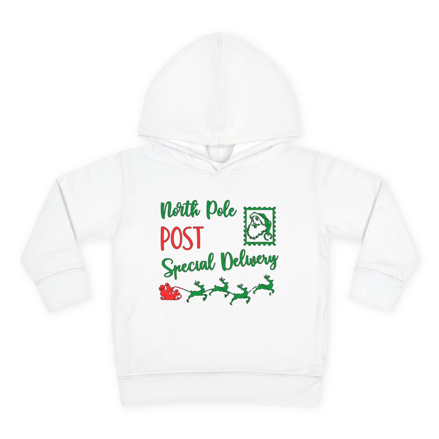 North Pole Post Special Delivery Toddler Pullover Fleece Hoodie