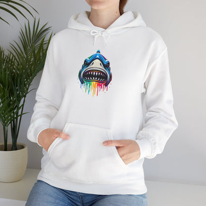 Colorful Shark Heavy Blend™ Hooded Sweatshirt