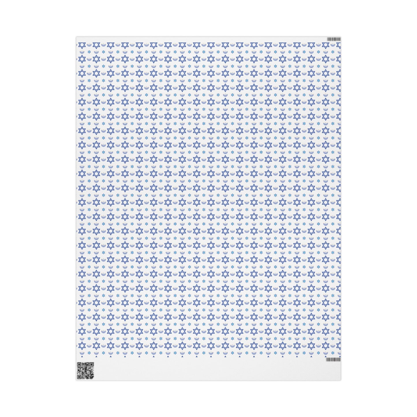 Menorah/Star of David 2 Hanukkah Wrapping Paper