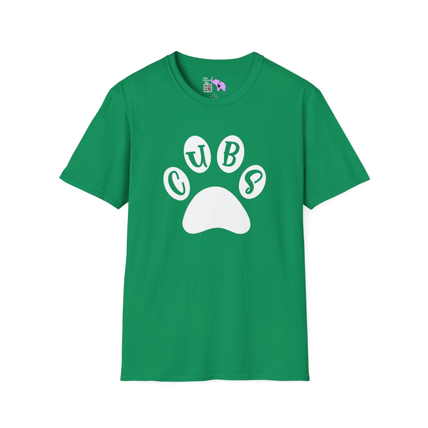 Brenham Cubs Paw Print Adult T-shirt