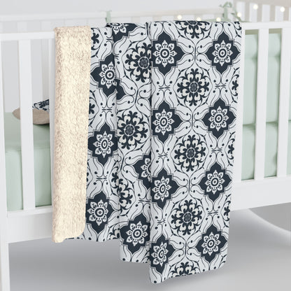 Lisbon Noir Fleece Blanket