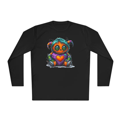 Patchwork Pumpkin Heart Adult Long Sleeve Tee