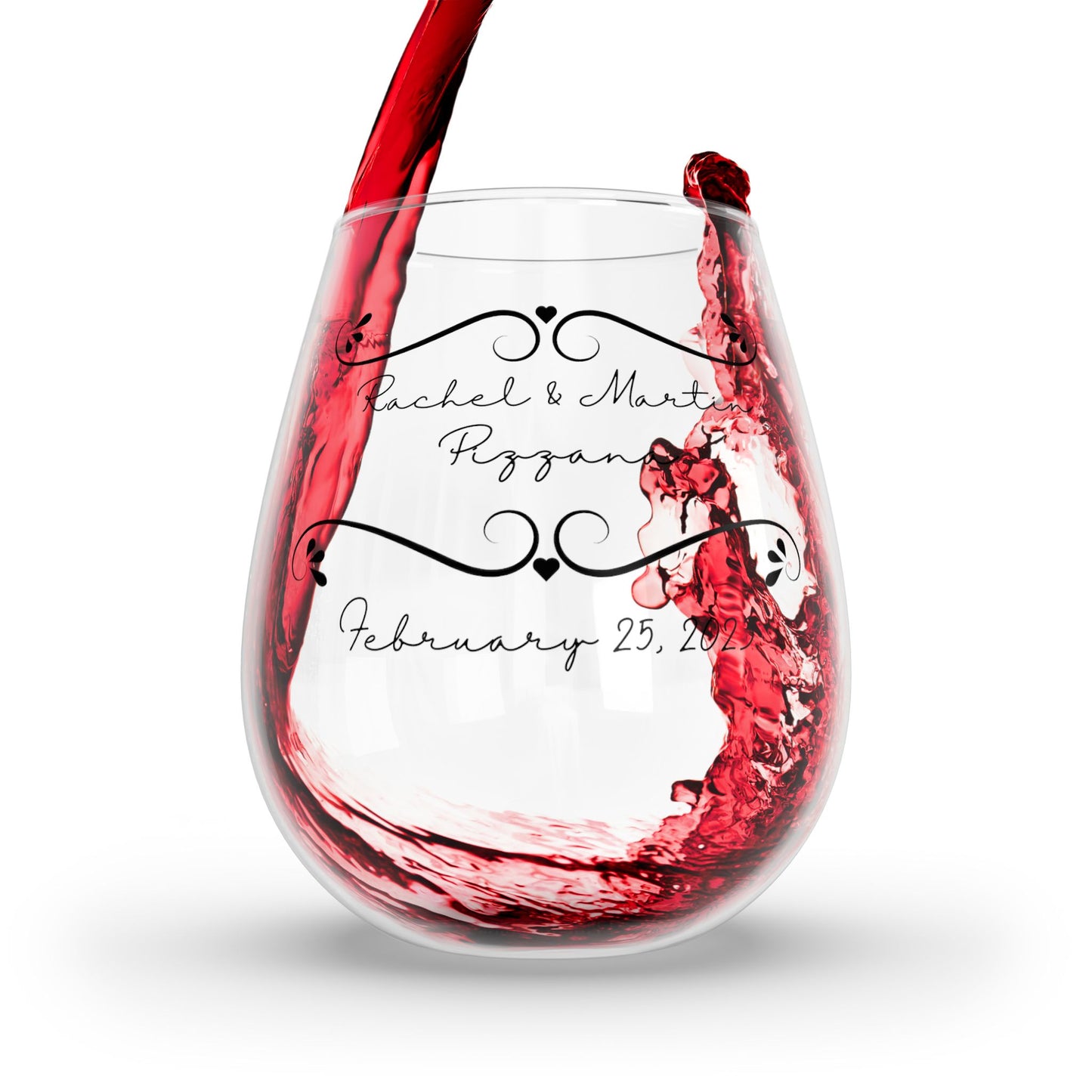 Custom Stemless Wine Glass, 11.75oz