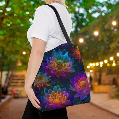Luminous Lotus Canvas Tote Bag