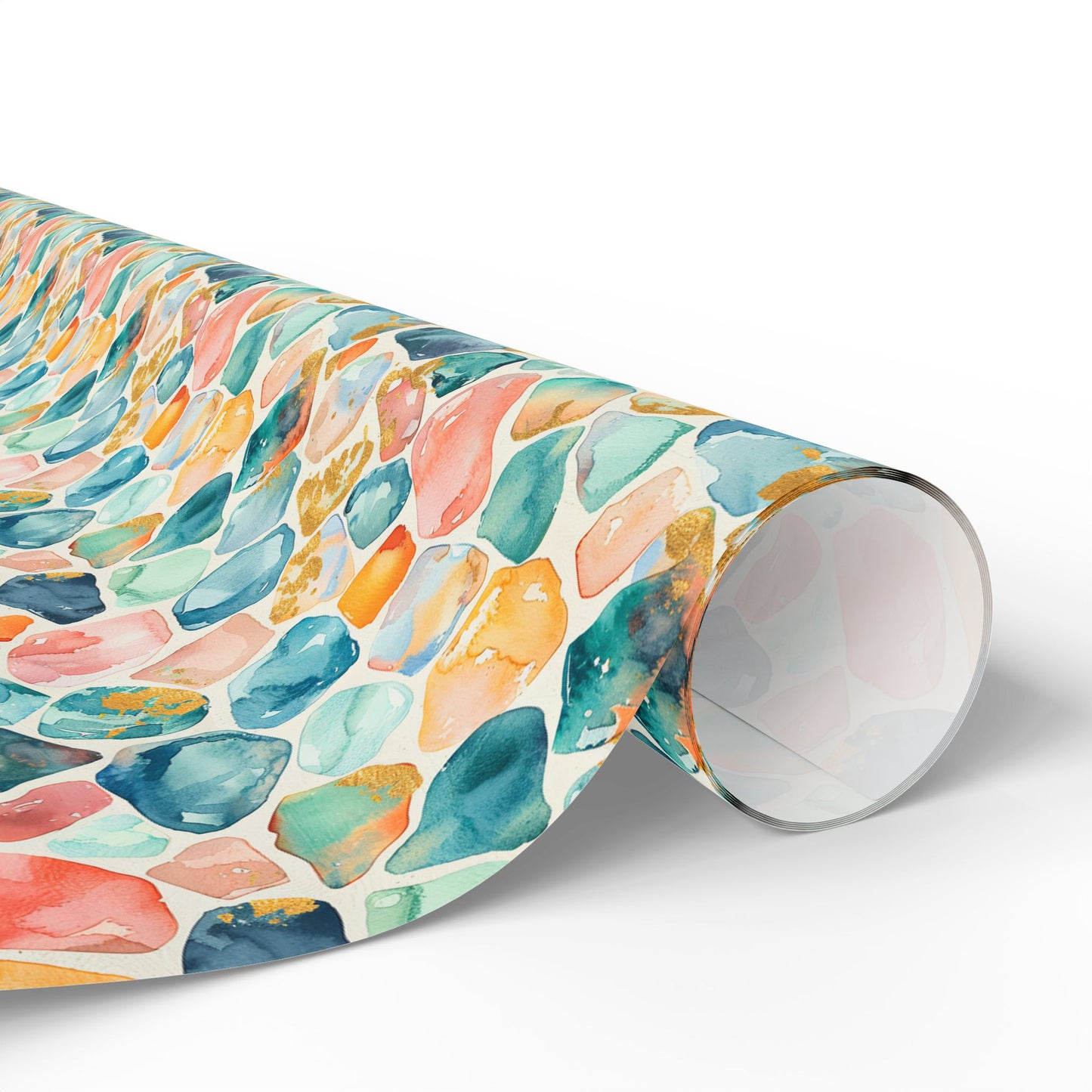 Ocean Pebble Drift  Wrapping Paper