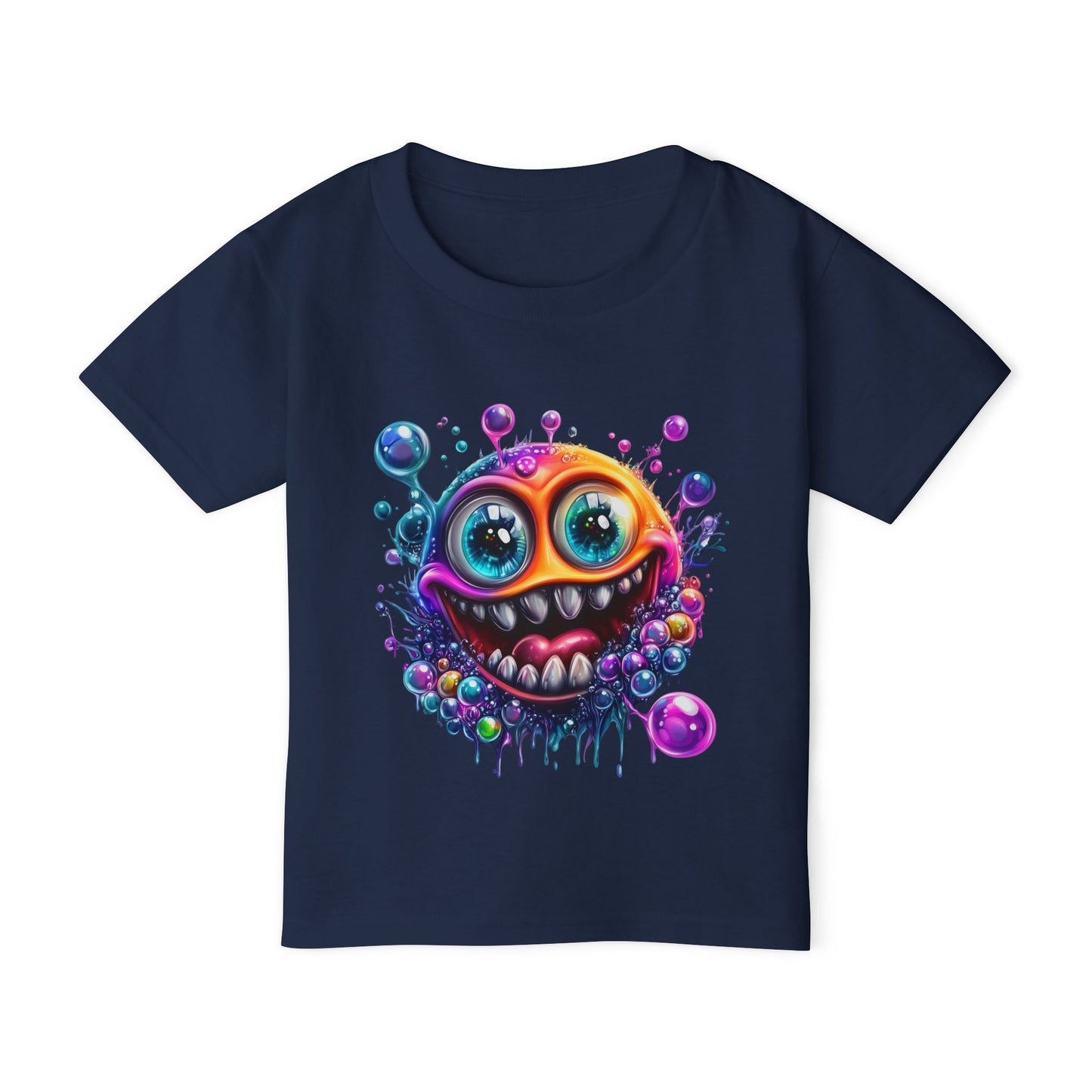 Bubbly Monster Heavy Cotton™ Toddler T-shirt