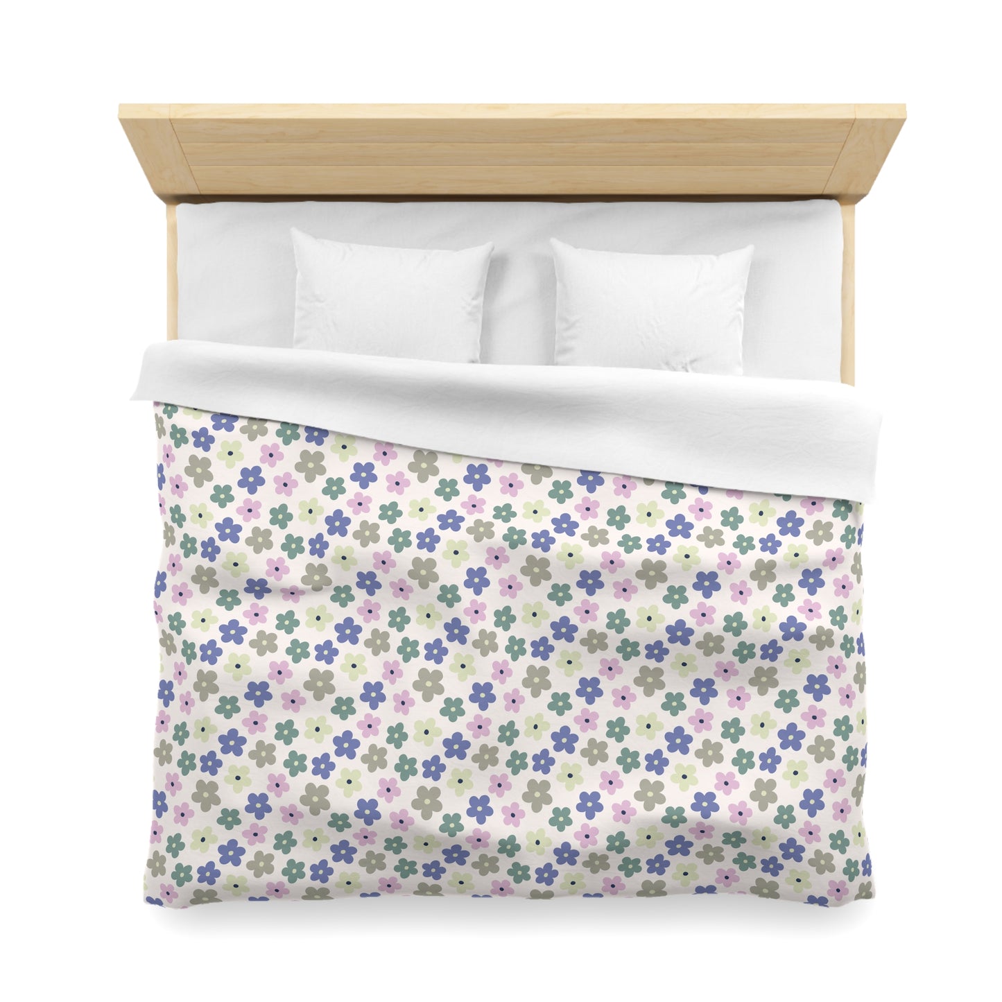 Earthbound Blooms Microfiber Duvet Cover
