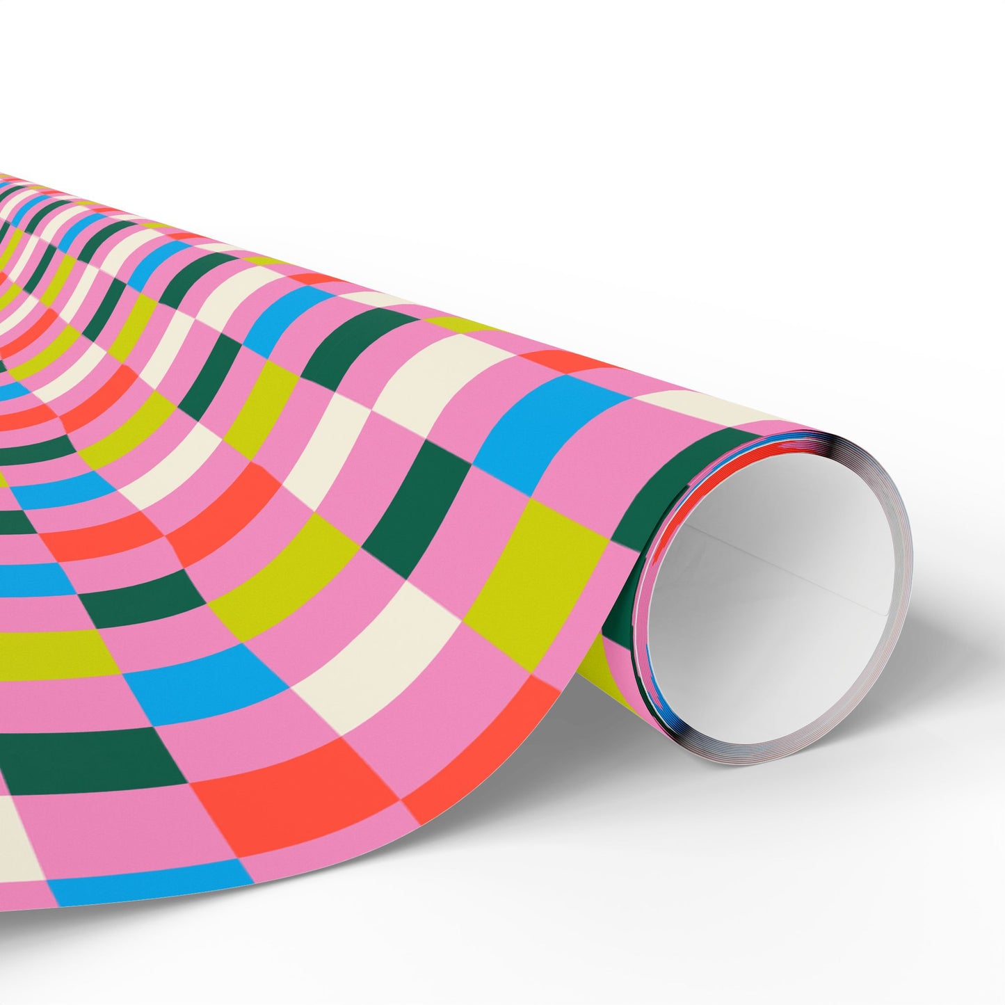 Bubblegum Grid Wrapping Paper