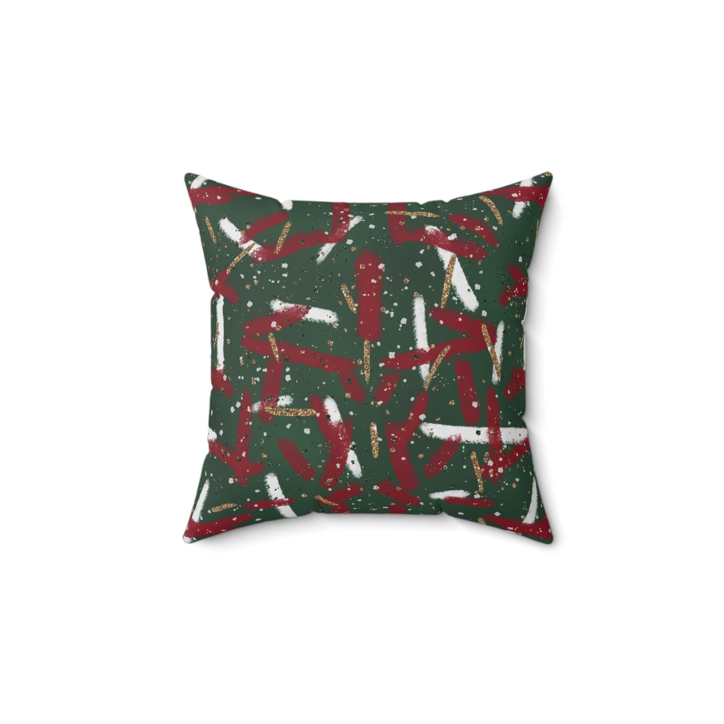 Holiday Brushstrokes Throw Pillow
