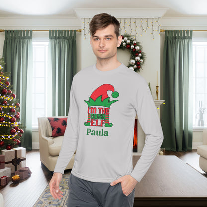I'm The Cousin Elf Personalized Adult Long Sleeve Tee