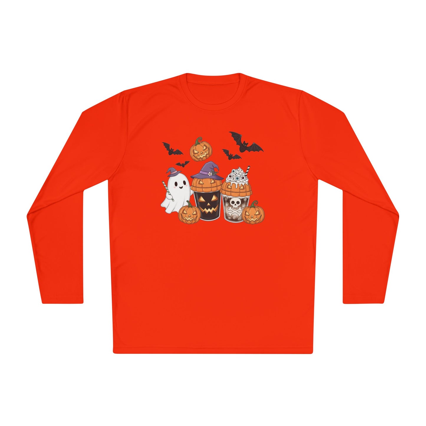 Spooky Latte Adult Long Sleeve Tee