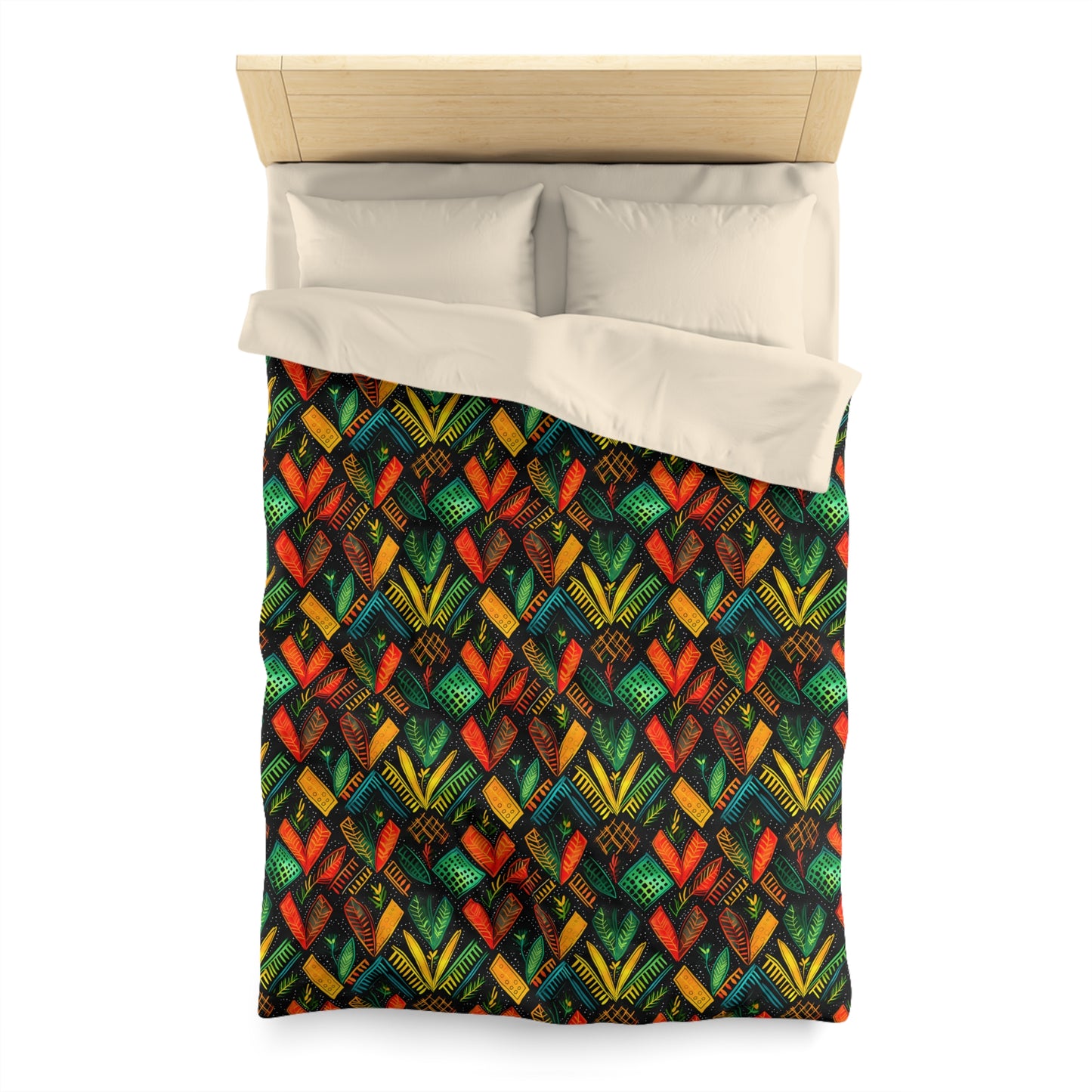 Kujichagulia Waves Microfiber Duvet Cover