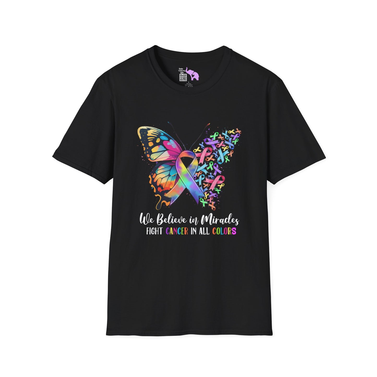 We Believe in Miracles Fight Cancer in All Colors 22 Adult T-shirt
