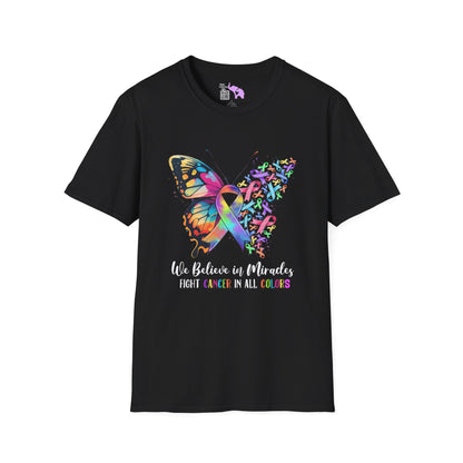 We Believe in Miracles Fight Cancer in All Colors 22 Adult T-shirt