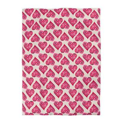Simple Hearts Duvet Bedding Set