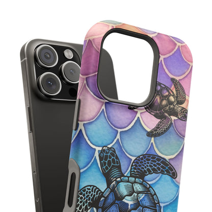 Sea Turtle Silhouette MagSafe® Compatible Tough Case for iPhone