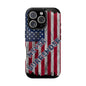 Never Surrender American Flag MagSafe® Compatible Tough Case for iPhone