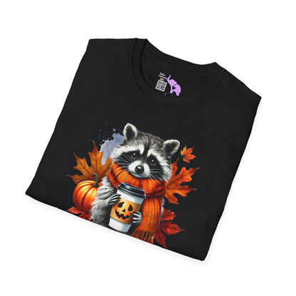 Halloween Raccoon Adult T-shirt