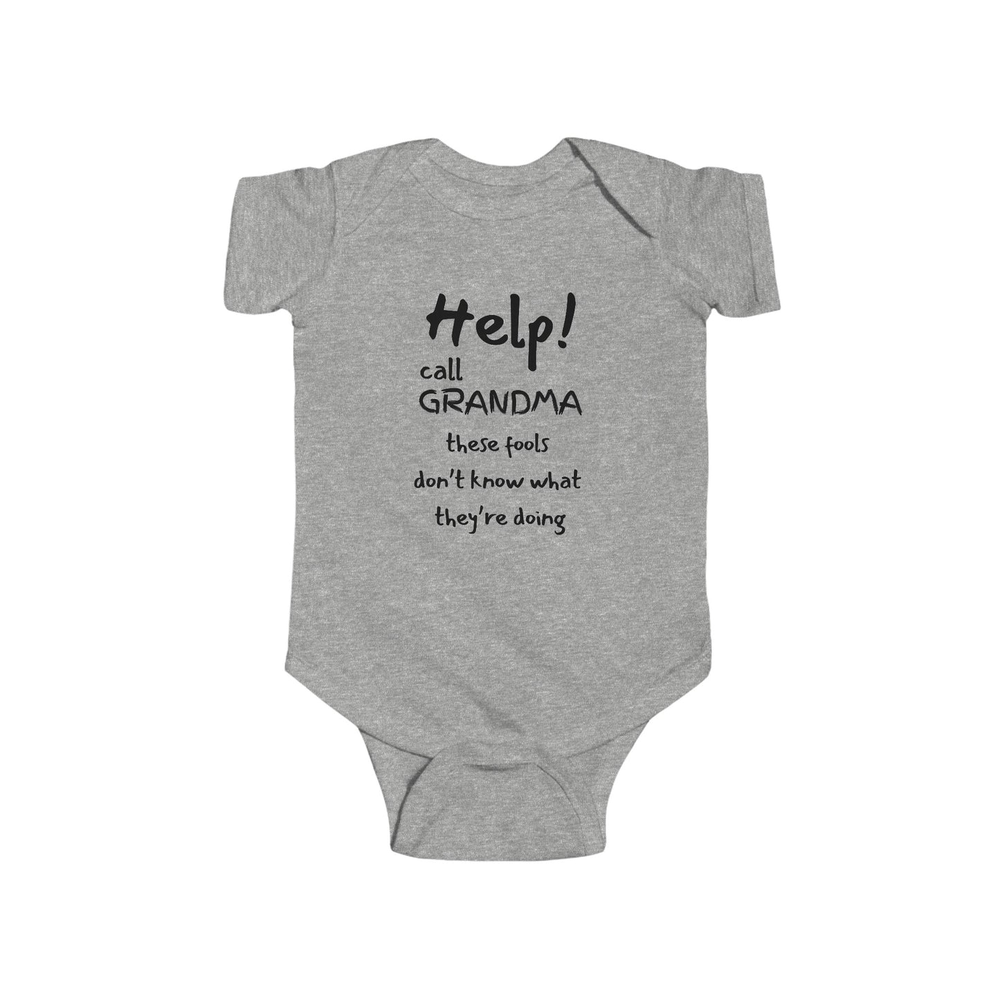 Help! Call Grandma Infant Fine Jersey Bodysuit