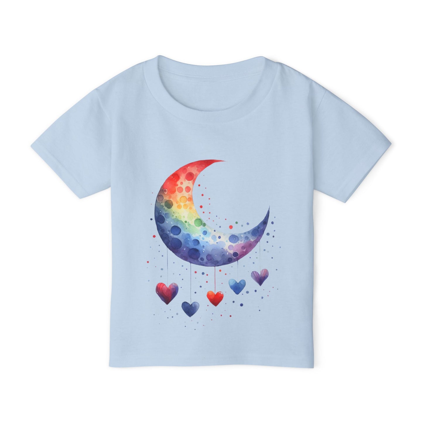 Colorfall Heart Moon Heavy Cotton™ Toddler T-shirt