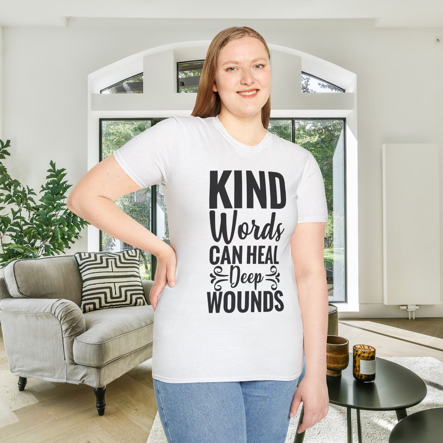 Kind Words Can Heal Deep Wounds Adult T-shirt
